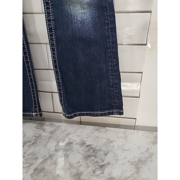 Miss Me Girls Size 10 Dark Blue Bling Jeans  JK592B2 Back To School - Picture 5 of 11